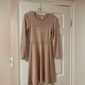 Pink long sleeve dress